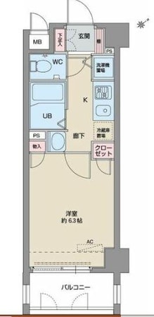 パルティール鶴舞の物件間取画像